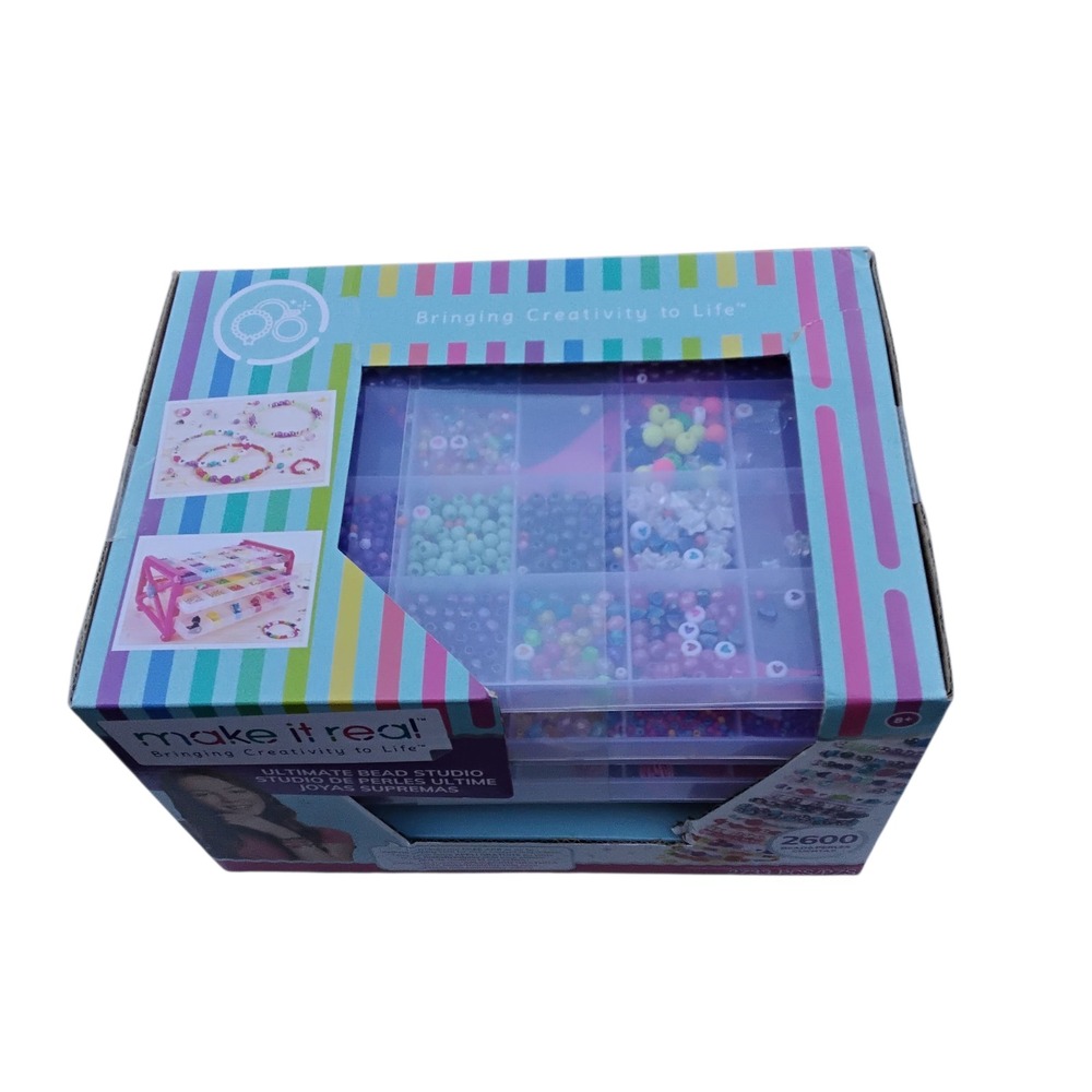 Make It Real Ultimate Bead Studio Jewelry Making Kit‎ 2600+ Beads